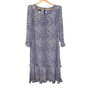 Chez California Designed by Tandy 1970’s Vintage Polka Dot Bow Print Dress